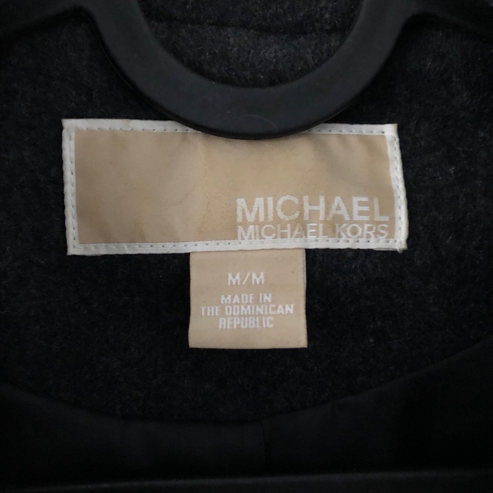 Michael Kors Grey Wool Blend Pea Coat - Picture 7 of 7